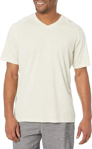 tasc Performance Carrollton V-Neck Tee (Mineral Heather) Men's T Shirt