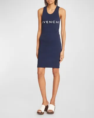 Short Tank Dress with Logo Detail