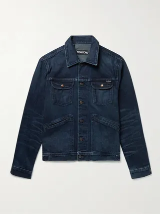 Garment-Washed Denim Jacket