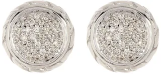 Sterling Silver Diamond Earrings - 0.37 ctw