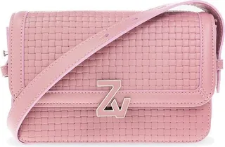 Zadig & Voltaire Logo Plaque Fold-Over Shoulder Bag