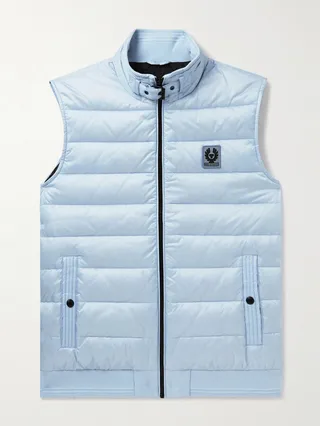 Circuit Logo-Appliquéd Quilted Shell Down Gilet