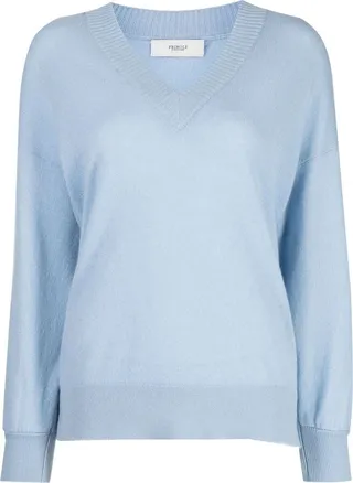 V-neck long sleeve jumper