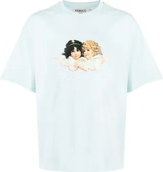 logo-print organic cotton T-shirt