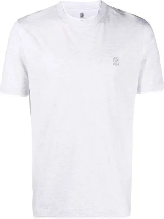 slim-cut cotton-jersey T-shirt