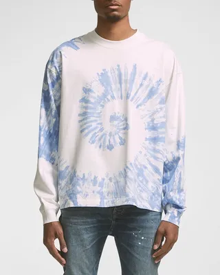 Men's Mercerized Tie-Dye Swirl T-Shirt