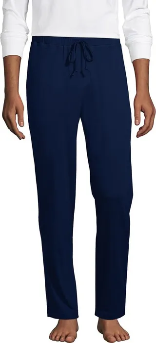 Lands' End Men's Comfort Knit Pants - Medium - Deep Sea Navy