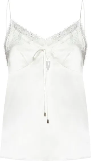 Pinko Lace-Trim Satin Camisole
