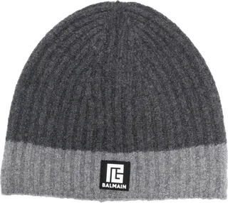Logo-Patch Wool-Blend Beanie