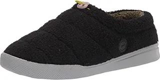Dearfoams Men's Tatum Teddy Sport Lounge Clog Slipper