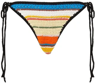 Crocheted organic cotton bikini bottoms