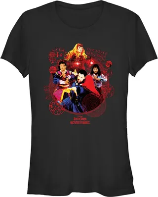 Junior's Marvel Doctor Strange in the Multiverse of Madness Magical Heroes T-Shirt - Black - Small