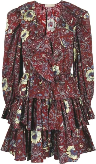 Lola floral-print mini dress