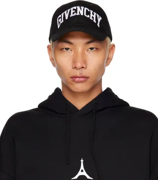 Givenchy Black Embroidered Cap