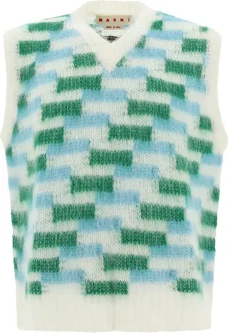 Marni V-Neck Knitted Vest