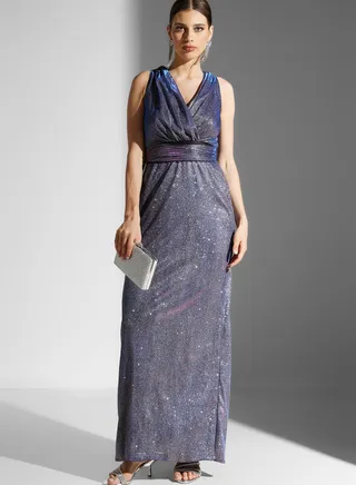 Dana Mesh Jacket With Shimmer Dress