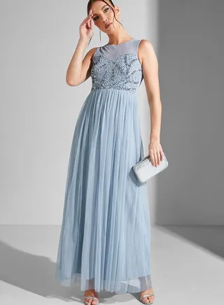 Julia Embellished Bodice Maxi Dress