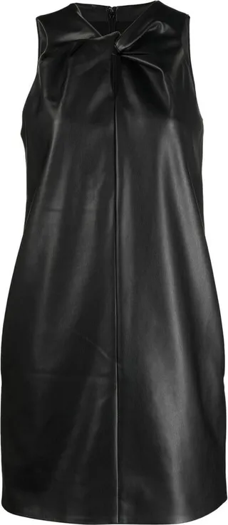 Twist-Front Sleeveless Dress