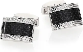 Brass & Carbon Fibre Cuff Links