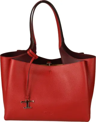 Tod's Logo Plaque Medium Tote Bag