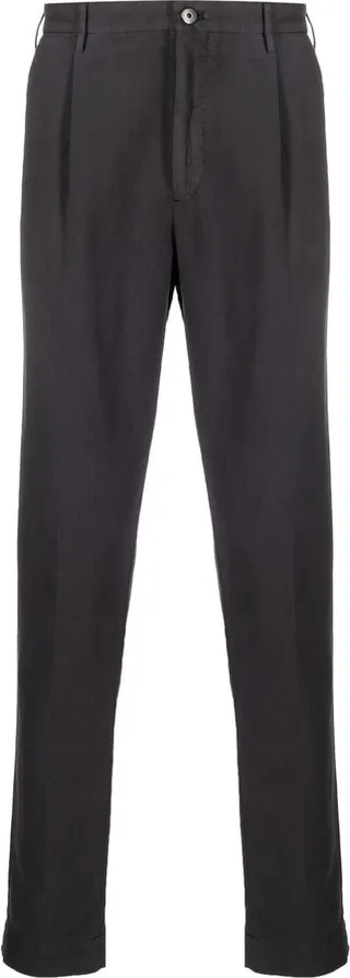 High-Rise Straight-Leg Trousers