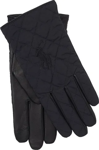 Cashmere-Lined Quilted Gloves