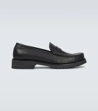 Le Monogram leather loafers