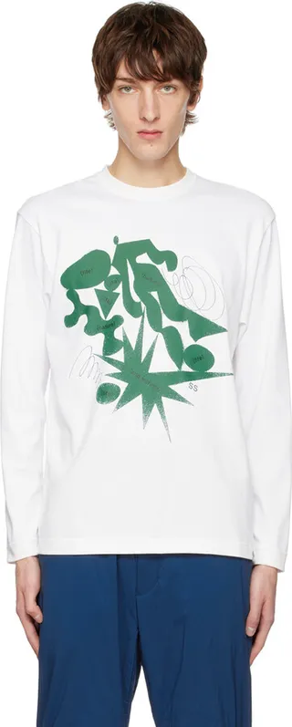 and wander White 'Life Human Nature' Long Sleeve T-Shirt