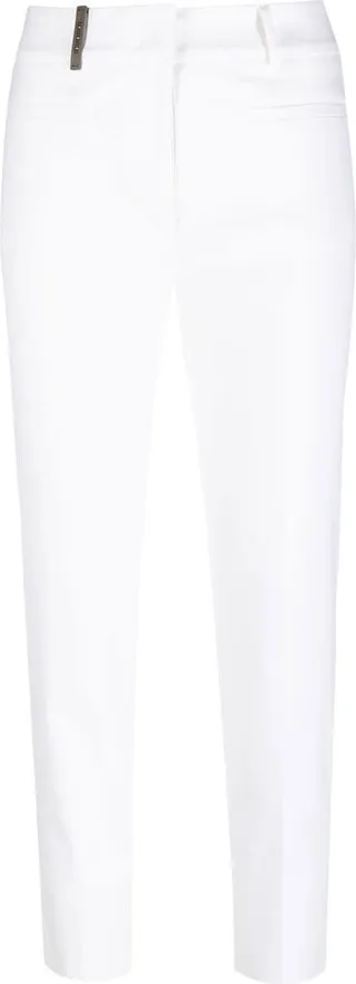 Slim-Cut Cropped Trousers