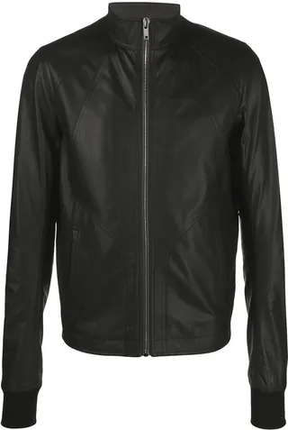 Zip-Front Lambskin Jacket