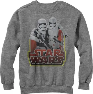 Men's Star Wars The Force Awakens First Order Stormtroopers Sweatshirt - Athletic Heather - Small