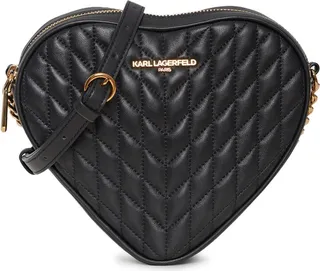 Karl Lagerfeld Paris Small Kosette Heart Shaped Crossbody Bag