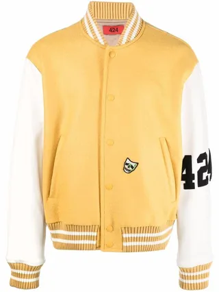 Logo-Detail Bomber Jacket
