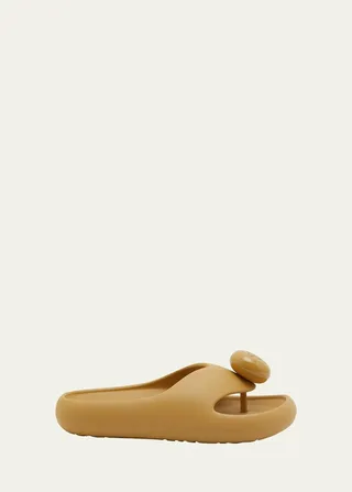 Bubble Rubber Thong Slide Sandals