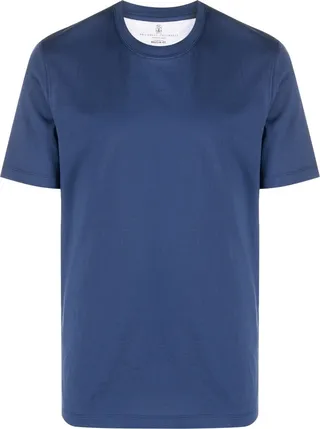 round-neck cotton T-shirt