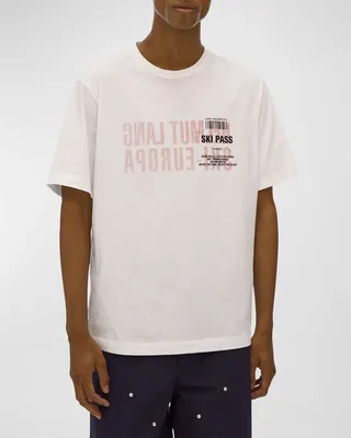 Men's Ski Pass Printed T-Shirt