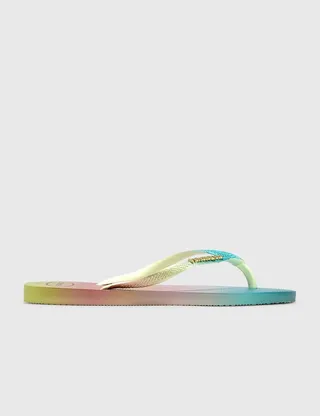 Slim Gradient Sunset Flip Flops