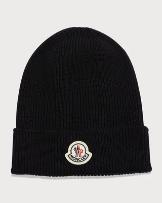 Men's Wool Logo Beanie Hat