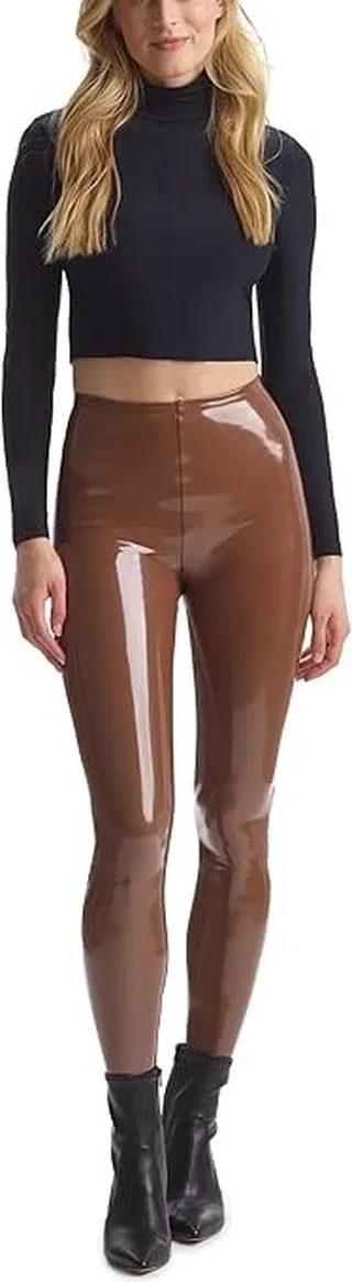 Commando Perfect Control Patent Leather Leggings SLG25 (Cinnamon) Women's Casual Pants