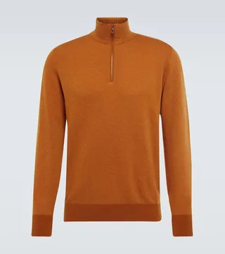 Roadster half-zip cashmere sweater