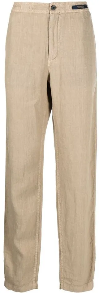 Straight-Leg Linen Trousers