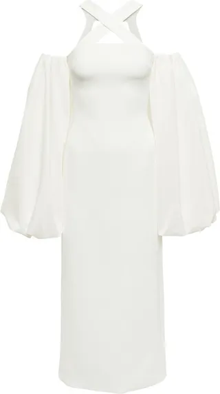 Puff sleeve maxi dress