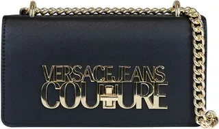 Versace Jeans Couture Logo Plaque Chain-Linked Shoulder Bag
