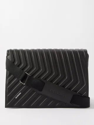 Car Embossed-leather Cross-body Bag