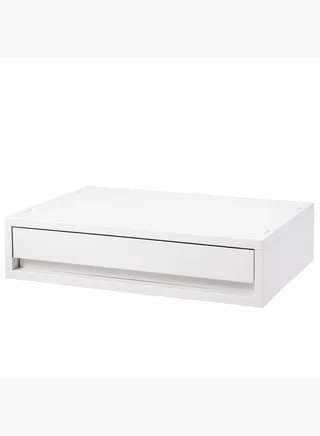 Polypropylene Wide Thin Drawer Type Case, W 37 x D 26 x H 9 cm, White