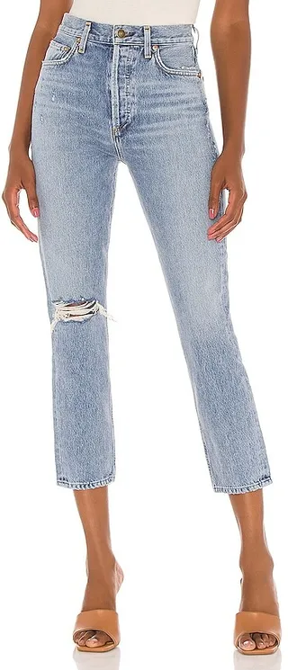 Riley High Rise Straight Crop