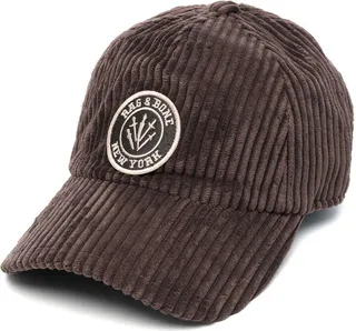 Logo-Patch Corduroy Baseball Cap