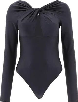 Cut-out Long-sleeved Blouse