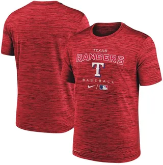 Men's Nike Red Texas Rangers Authentic Collection Velocity Practice Performance T-shirt