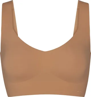 Naked Plunge Longline Bra | Ochre